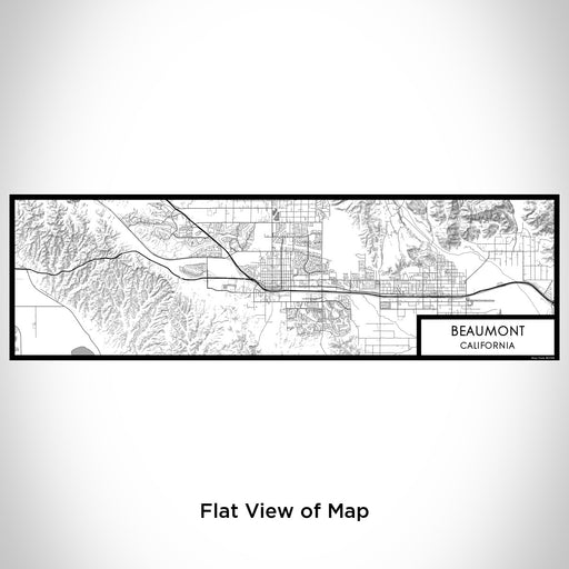 Flat View of Map Custom Beaumont California Map Enamel Mug in Classic