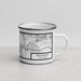 Right View Custom Beaumont California Map Enamel Mug in Classic