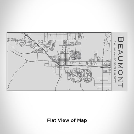 Rendered View of Beaumont California Map Engraving on 17oz Stainless Steel Insulated Cola Bottle