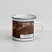 Right View Custom Beaumont California Map Enamel Mug in Ember
