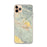 Custom iPhone 11 Pro Max Beaumont California Map Phone Case in Woodblock