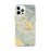 Custom iPhone 12 Pro Max Beaumont California Map Phone Case in Woodblock