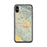 Custom iPhone X/XS Beaumont California Map Phone Case in Woodblock