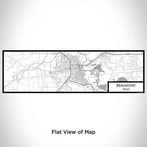 Flat View of Map Custom Beaumont Texas Map Enamel Mug in Classic