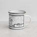 Right View Custom Beaumont Texas Map Enamel Mug in Classic