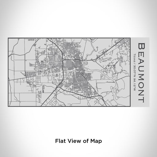Rendered View of Beaumont Texas Map Engraving on 17oz Stainless Steel Insulated Cola Bottle