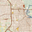 Beaumont Texas Map Print in Woodblock Style Zoomed In Close Up Showing Details