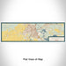 Flat View of Map Custom Beaumont Texas Map Enamel Mug in Woodblock