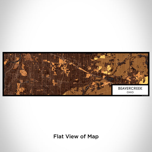 Flat View of Map Custom Beavercreek Ohio Map Enamel Mug in Ember