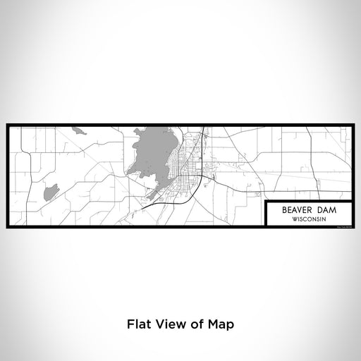 Flat View of Map Custom Beaver Dam Wisconsin Map Enamel Mug in Classic
