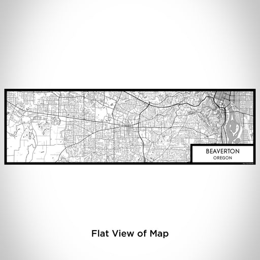 Flat View of Map Custom Beaverton Oregon Map Enamel Mug in Classic