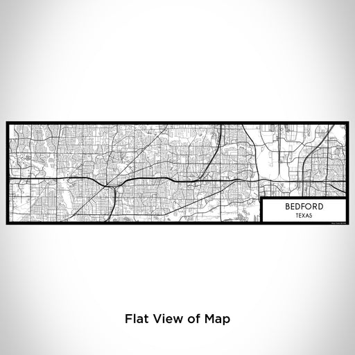 Flat View of Map Custom Bedford Texas Map Enamel Mug in Classic