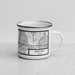Right View Custom Bedford Texas Map Enamel Mug in Classic