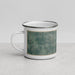 Left View Custom Beggs Oklahoma Map Enamel Mug in Afternoon