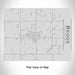 Rendered View of Beggs Oklahoma Map Engraving on 20oz Stainless Steel Insulated Bottle with Bamboo Top