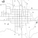 Beggs Oklahoma Map Print in Classic Style Zoomed In Close Up Showing Details