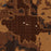 Beggs Oklahoma Map Print in Ember Style Zoomed In Close Up Showing Details