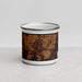 Front View Custom Beggs Oklahoma Map Enamel Mug in Ember