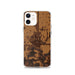 Custom Beggs Oklahoma Map iPhone 12 Phone Case in Ember