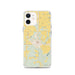Custom Beggs Oklahoma Map iPhone 12 Phone Case in Woodblock