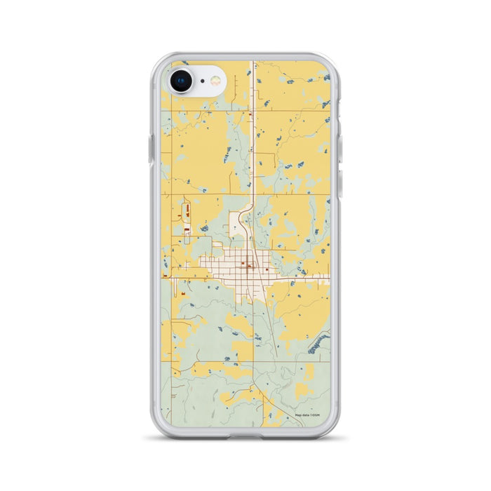 Custom Beggs Oklahoma Map Phone Case in Woodblock