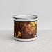 Front View Custom Belgrade Montana Map Enamel Mug in Ember