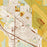 Belgrade Montana Map Print in Woodblock Style Zoomed In Close Up Showing Details