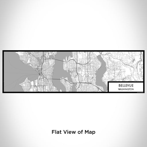Flat View of Map Custom Bellevue Washington Map Enamel Mug in Classic