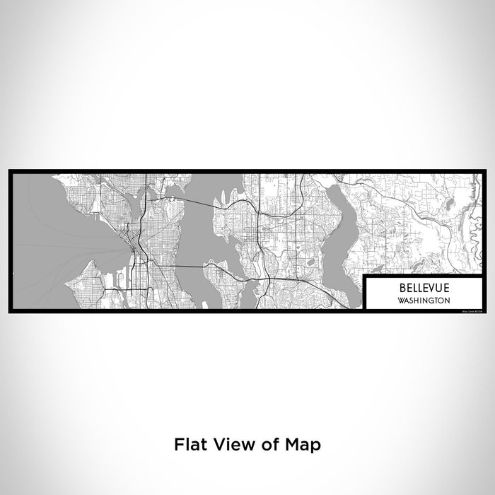 Flat View of Map Custom Bellevue Washington Map Enamel Mug in Classic