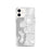 Custom Bellevue Washington Map iPhone 12 Phone Case in Classic