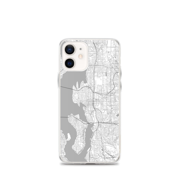 Custom Bellevue Washington Map iPhone 12 mini Phone Case in Classic
