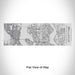 Rendered View of Bellevue Washington Map Engraving on 10oz Stainless Steel Insulated Cup with Sipping Lid