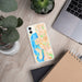 Custom Bellevue Washington Map Phone Case in Watercolor