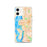 Custom Bellevue Washington Map iPhone 12 Phone Case in Watercolor