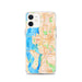 Custom Bellevue Washington Map iPhone 12 Phone Case in Watercolor
