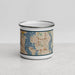 Front View Custom Bellevue Washington Map Enamel Mug in Woodblock