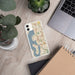 Custom Bellevue Washington Map Phone Case in Woodblock