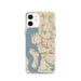Custom Bellevue Washington Map iPhone 12 Phone Case in Woodblock