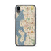 Custom Bellevue Washington Map Phone Case in Woodblock