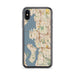 Custom Bellevue Washington Map Phone Case in Woodblock