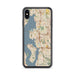 Custom Bellevue Washington Map Phone Case in Woodblock