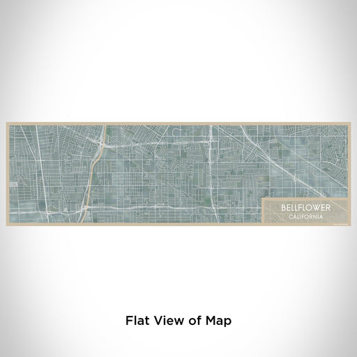 Flat View of Map Custom Bellflower California Map Enamel Mug in Afternoon