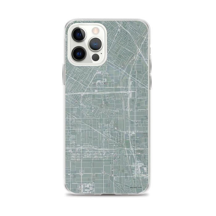 Custom iPhone 12 Pro Max Bellflower California Map Phone Case in Afternoon
