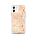 Custom iPhone 12 Bellflower California Map Phone Case in Watercolor