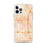 Custom iPhone 12 Pro Max Bellflower California Map Phone Case in Watercolor
