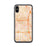 Custom iPhone X/XS Bellflower California Map Phone Case in Watercolor