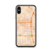 Custom iPhone X/XS Bellflower California Map Phone Case in Watercolor