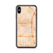 Custom iPhone XS Max Bellflower California Map Phone Case in Watercolor