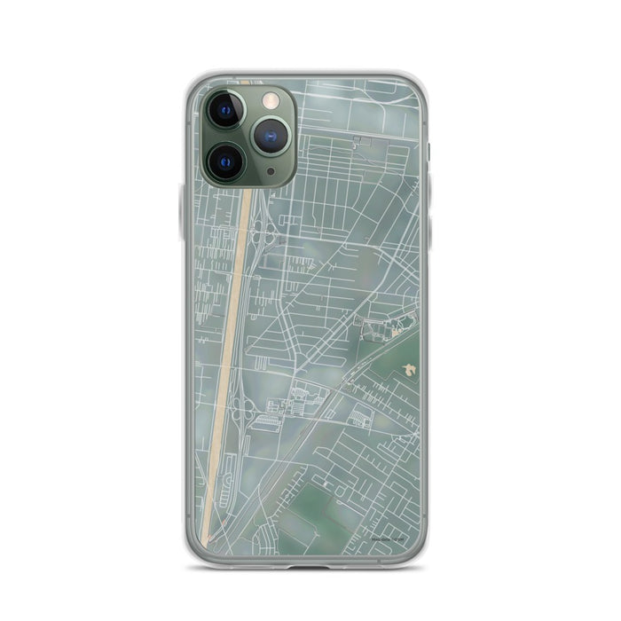 Custom iPhone 11 Pro Bell Gardens California Map Phone Case in Afternoon
