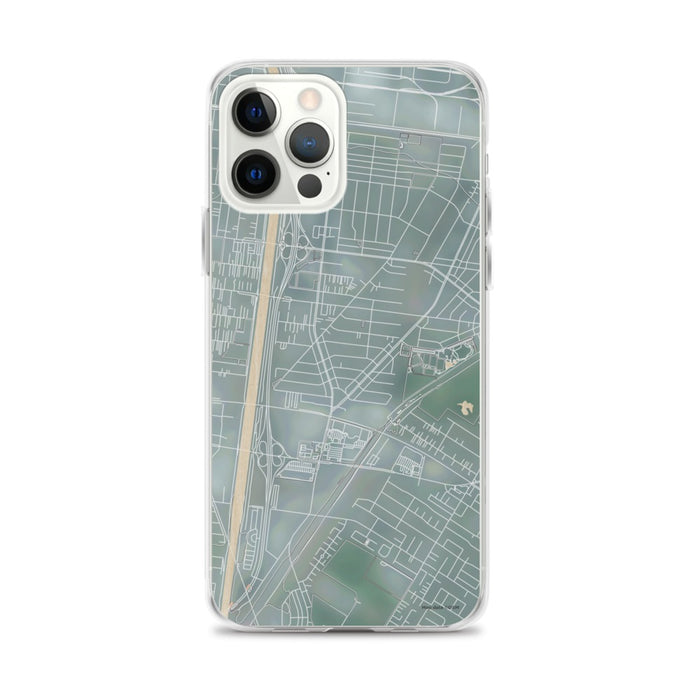 Custom iPhone 12 Pro Max Bell Gardens California Map Phone Case in Afternoon